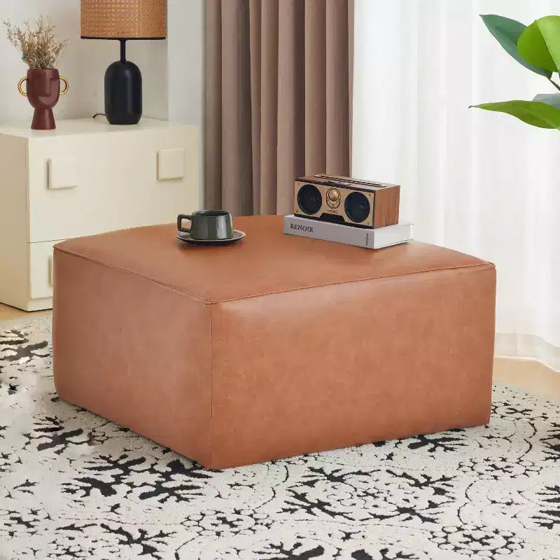 Modern Indoor Versatile Upholstered Square Ottoman