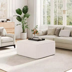 Modern Indoor Versatile Upholstered Square Ottoman