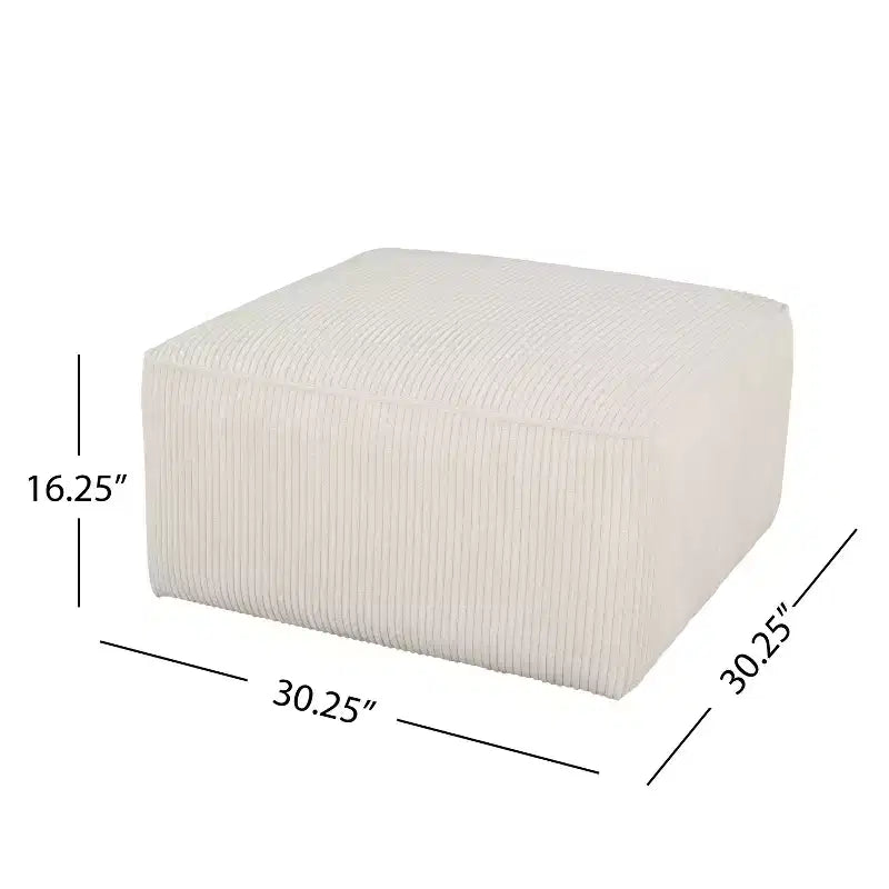 Modern Indoor Versatile Upholstered Square Ottoman