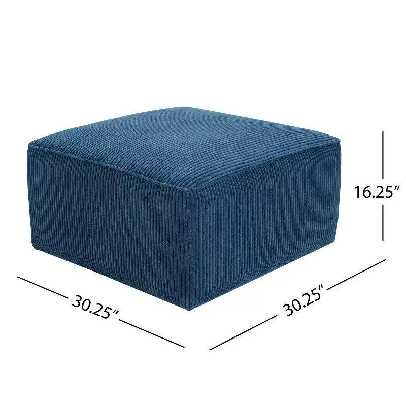Modern Indoor Versatile Upholstered Square Ottoman