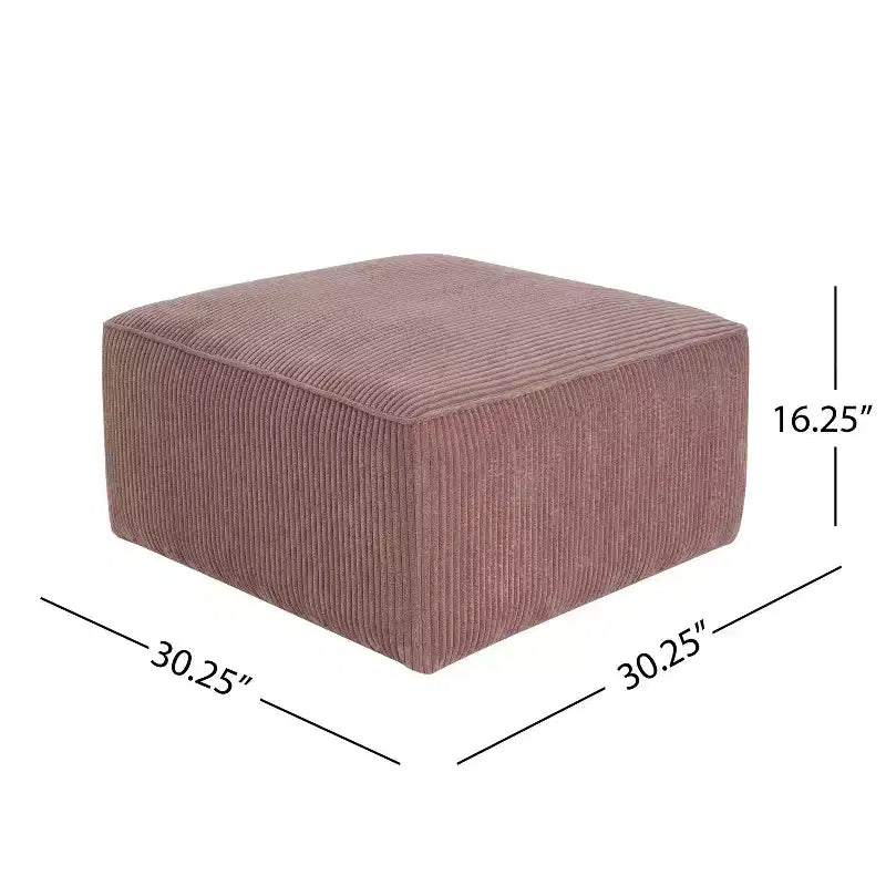 Modern Indoor Versatile Upholstered Square Ottoman