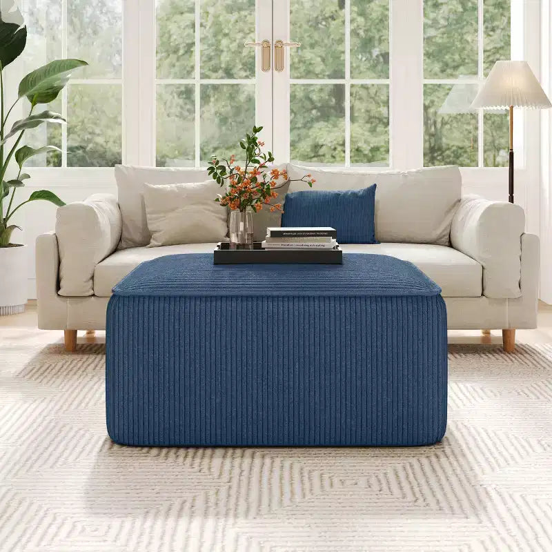 Modern Indoor Versatile Upholstered Square Ottoman