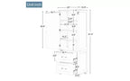 Tall Bathroom Storage Cabinet, Freestanding Storage Cabinet with Two Drawers and Adjustable Shelf