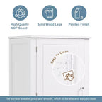 Tall Bathroom Storage Cabinet, Freestanding Storage Cabinet with Two Drawers and Adjustable Shelf