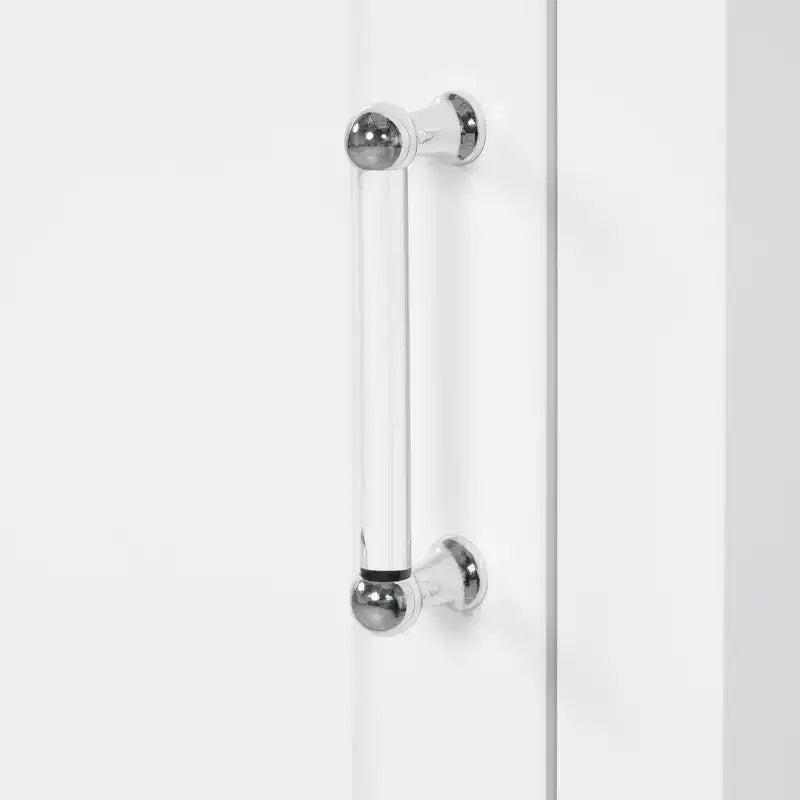 Tall Bathroom Storage Cabinet, Freestanding Storage Cabinet with Two Drawers and Adjustable Shelf