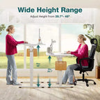 Ergonomic Height Adjustable Table with T-Shaped Metal Bracket Modern Computer Workstations