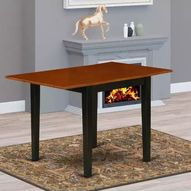 HomeStock Rectangular Table 30X48 With 2 Drop Leaves
