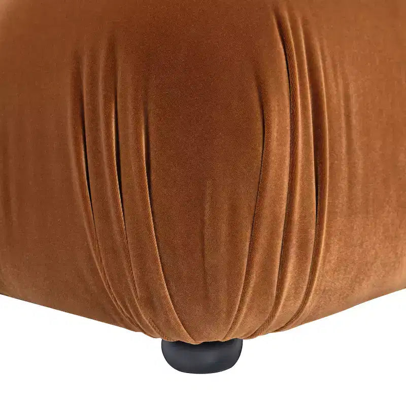 36 Bubble Modular Modern Cocktail Ottoman, Olive Green Performance Velvet