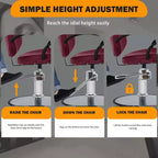 Barber Chair Hair Salon Chair with Hydraulic Pump 360 Degrees Swivel