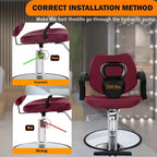 Barber Chair Hair Salon Chair with Hydraulic Pump 360 Degrees Swivel