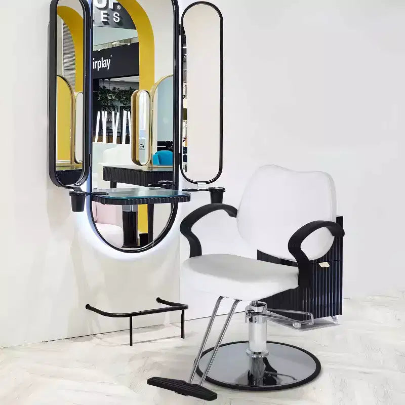Barber Chair Hair Salon Chair with Hydraulic Pump 360 Degrees Swivel
