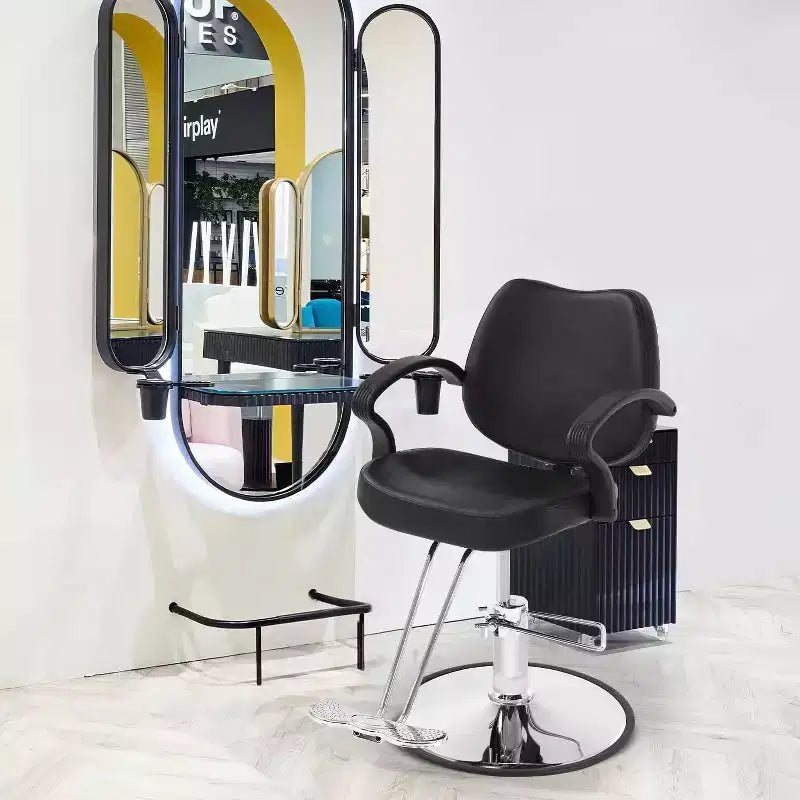 Barber Chair Hair Salon Chair with Hydraulic Pump 360 Degrees Swivel