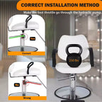 Barber Chair Hair Salon Chair with Hydraulic Pump 360 Degrees Swivel