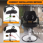 Barber Chair Hair Salon Chair with Hydraulic Pump 360 Degrees Swivel