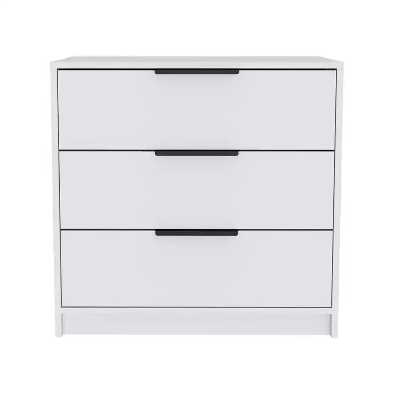 28 White Three Drawer Dresser