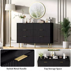 Cassettiera per camera da letto, cassettiera moderna a 6 cassetti, organizzatore in legno per camera da letto, soggiorno, corridoio, ingresso