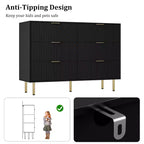 Cassettiera per camera da letto, cassettiera moderna a 6 cassetti, organizzatore in legno per camera da letto, soggiorno, corridoio, ingresso