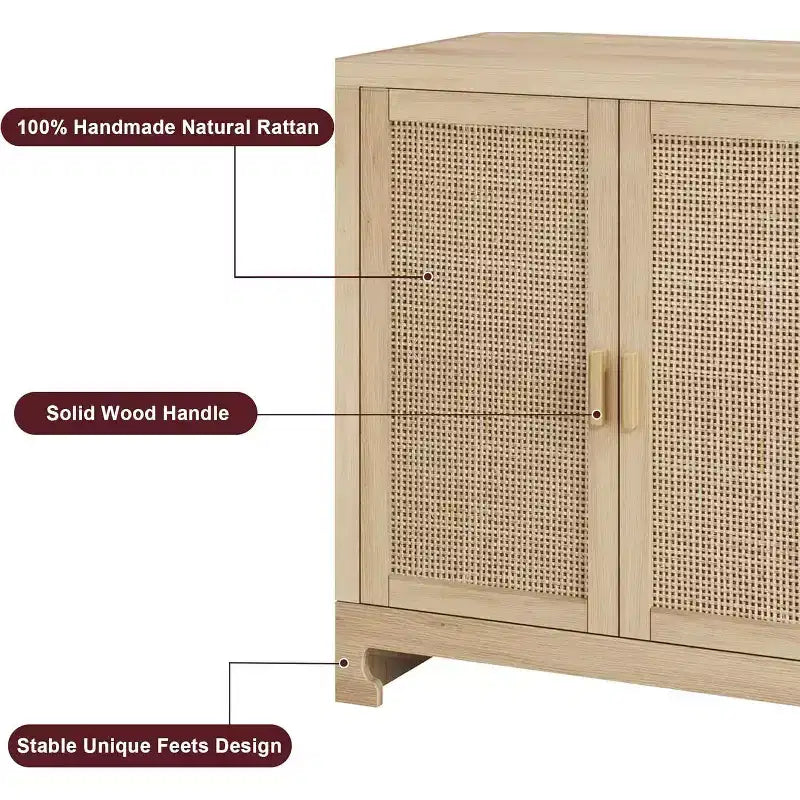 Moderner Rattan-Aufbewahrungsschrank