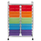 20-Drawer Everyday Mobile Storage Utility Cart, Craft Organizer
