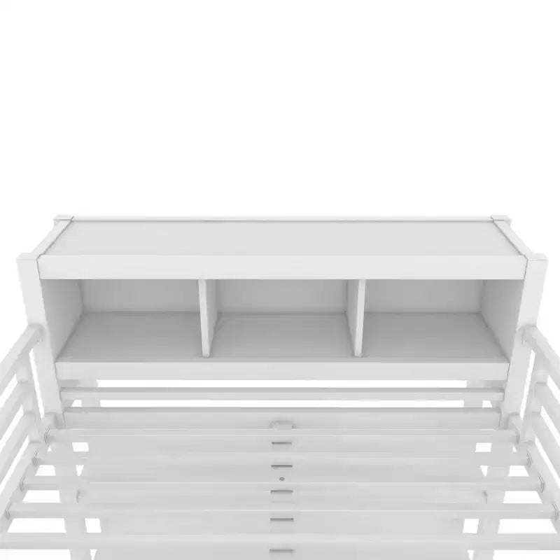 Full/Queen Size Loft Bed with Wardrobe & L-Shaped Desk,Heavy Duty Metal Bunk Beds with Storage,High Loft Beds for Teens & Adults