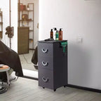 Salon Trolley Cart with Wheels, 3 Drawers, Side Tool Holders