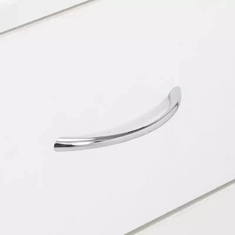 4-Drawer White Particle Board 25.98in. W Chest of Drawer
