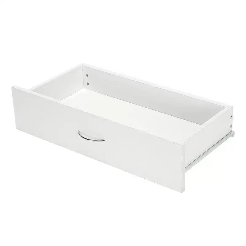 4-Drawer White Particle Board 25.98in. W Chest of Drawer