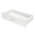 4-Drawer White Particle Board 25.98in. W Chest of Drawer