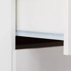 4-Drawer White Particle Board 25.98in. W Chest of Drawer