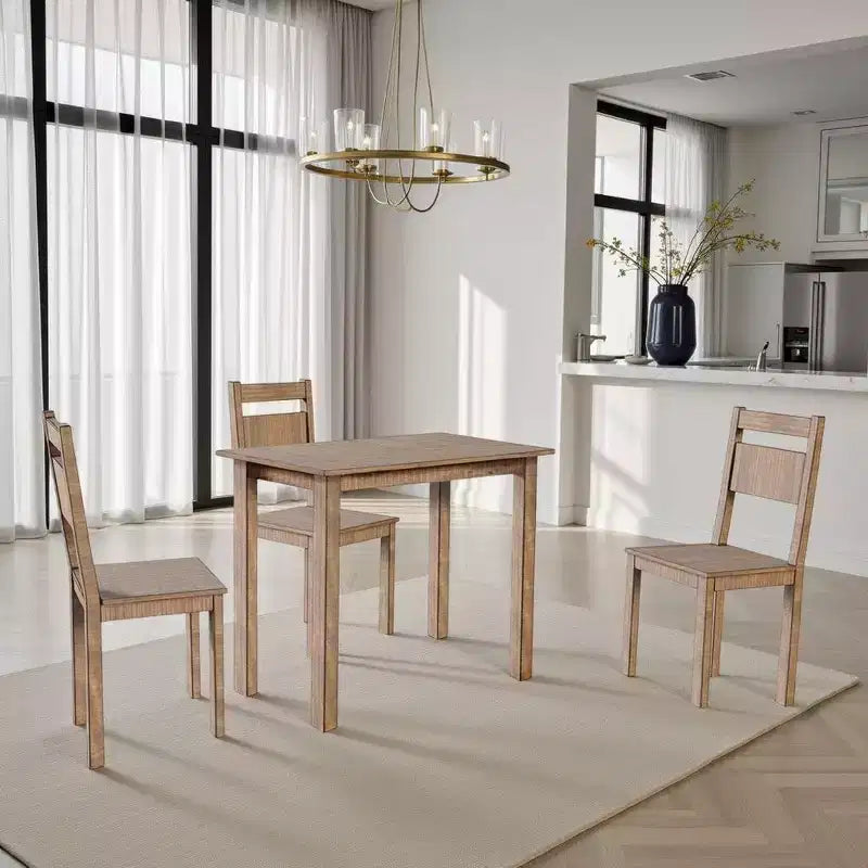 Bar Height Dining Table | 48 Rectangular Top | Mahogany Wood