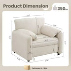 Modern 39 Chenille Upholstered Accent Chair