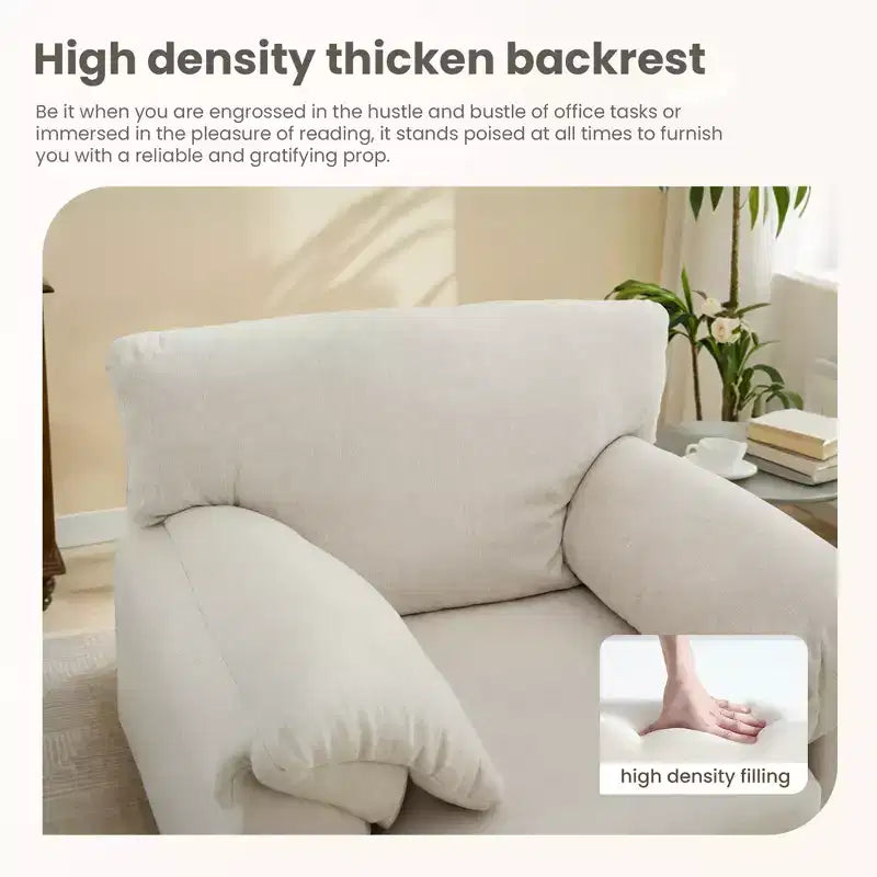Modern 39 Chenille Upholstered Accent Chair