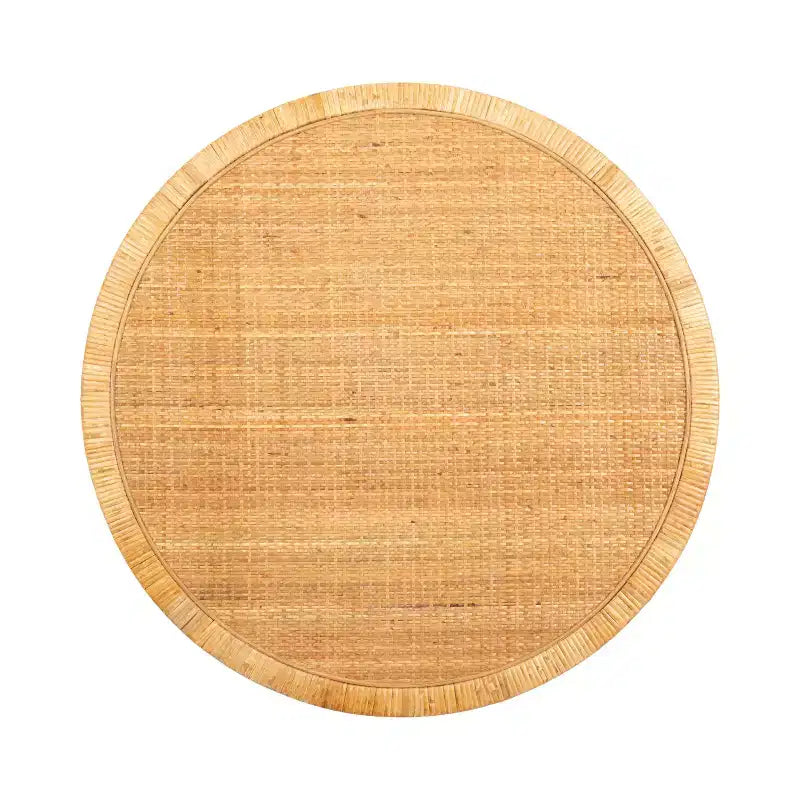Rattan Round Coffee Table, 28x28x18, Natural