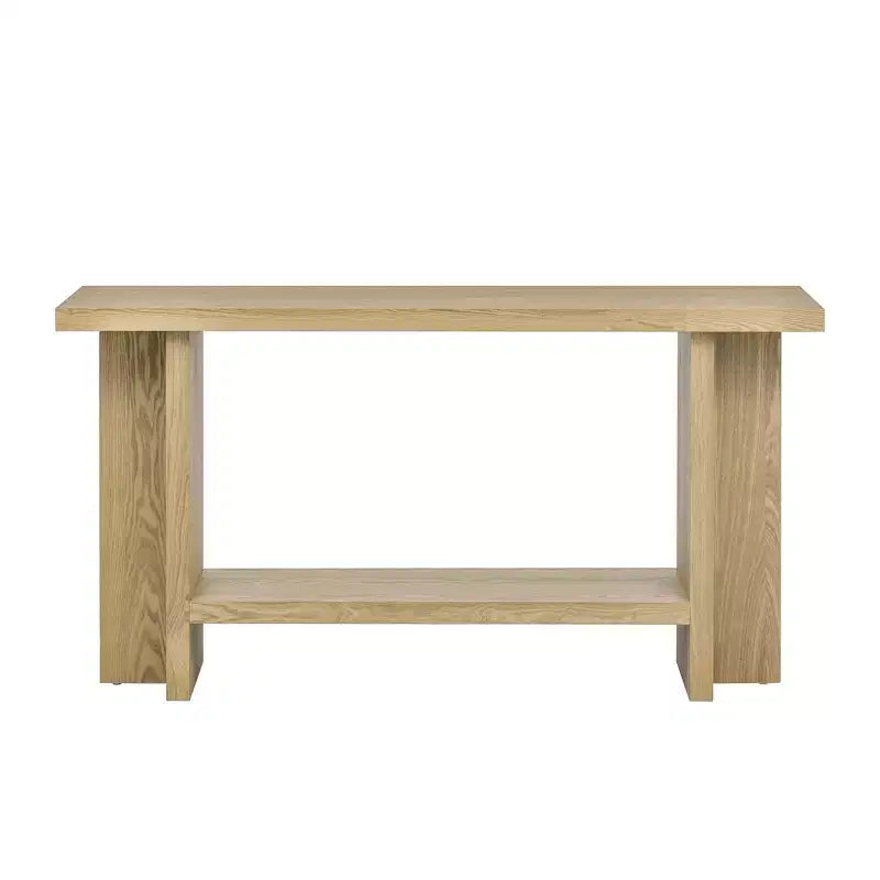 Konsolentische für den Eingangsbereich, großer Sofatisch hinter dem Sofa, Holzkonsolentische mit T-förmigen Designbeinen für Wohnzimmer, Flur