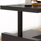 Height-Adjustable Computer Desk Office Desk Built-In Storage Cabinet & Drawer