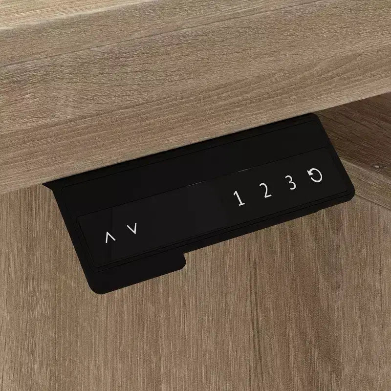 Height-Adjustable Computer Desk Office Desk Built-In Storage Cabinet & Drawer