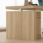 Height-Adjustable Computer Desk Office Desk Built-In Storage Cabinet & Drawer