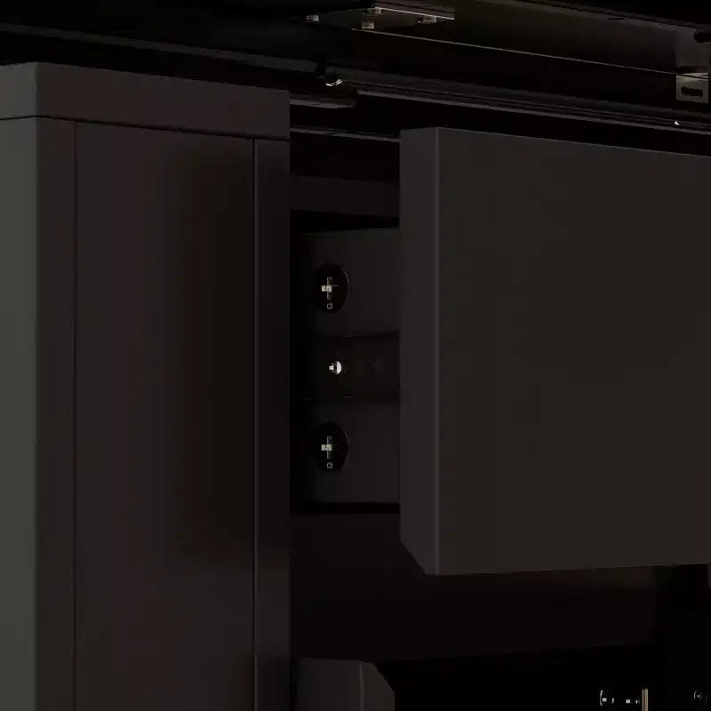 Height-Adjustable Computer Desk Office Desk Built-In Storage Cabinet & Drawer