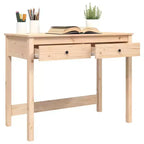 Desk Natural Wood Solid pine wood Medium Desk Rectangular