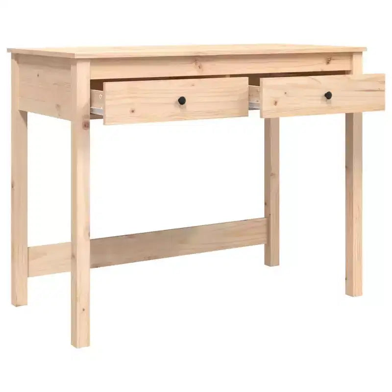 Desk Natural Wood Solid pine wood Medium Desk Rectangular