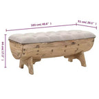 Storage Bench 40.6 Solid Wood Fir