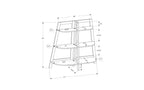 3-Tier Modern Ladder Bookshelves,Open Bookshelf,Wood Shelf Book Racks,Bookcases for Small Space,Living Room,Bedroom,Office