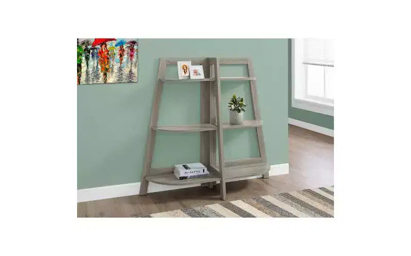 3-Tier Modern Ladder Bookshelves,Open Bookshelf,Wood Shelf Book Racks,Bookcases for Small Space,Living Room,Bedroom,Office