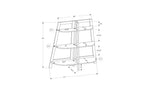 3-Tier Modern Ladder Bookshelves,Open Bookshelf,Wood Shelf Book Racks,Bookcases for Small Space,Living Room,Bedroom,Office