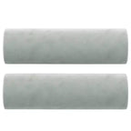 3-Seater Sofa with Throw Pillows Light Gray 70.9 Velvet
