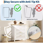 Cassettiera scanalata per camera da letto, cassettiera alta 35,4'' con 4 cassetti portaoggetti, moderno armadio organizzatore di abiti in legno per soggiorno, camera da letto, ingresso