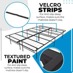 14 Metal Platform Bed Frame with No-Tool Assembly, Textured Anti-Slip Surface