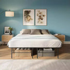 14 Metal Platform Bed Frame with No-Tool Assembly, Textured Anti-Slip Surface