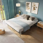 14 Metal Platform Bed Frame with No-Tool Assembly, Textured Anti-Slip Surface